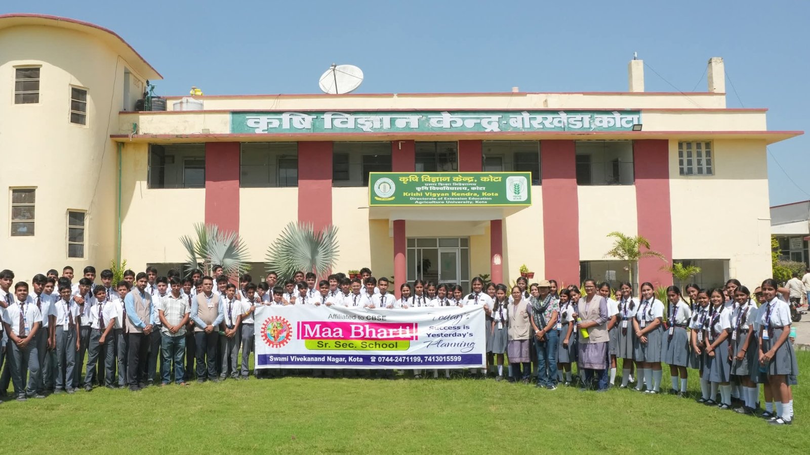 Students Explore Modern Agriculture During Educational Visit to KVK