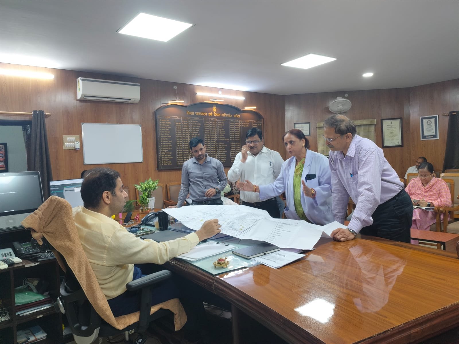 Divisional Commissioner Reviews Development Works at Kota Medical Colleges and Hospitals