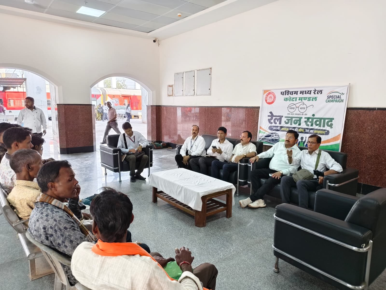 Jan Samvad Held at Kota Division Stations to Improve Passenger Services